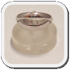 immagine fede nuziale in oro bianco doppia impernata con diamante, immagine anello in oro bianco doppio impernato con diamante, immagine fedi nuziali