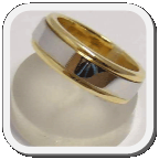 immagine fede nuziale in oro bainco e giallo 18kt, immagine anello in oro bianco e giallo 18kt, immagine fedi nuziali