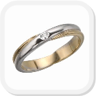 immagine fede nuziale in oro bianco e giallo con diamante, immagine anello in oro bianco e giallo con diamante, immagine fedi nuziali

