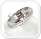immagine fede nuziale in oro bianco con diamanti, immagine anello in oro bianco con diamanti, immagine fedi nuziali