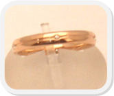 immagine fede nuziale in oro rosa con diamanti, immagine anello in oro rosa con diamanti, immagine fedi nuziali