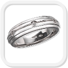 immagine fede nuziale in oro bianco con diamanti, immagine anello in oro bianco e diamanti, immagine fedi nuziali