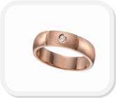immagine fede nuziale in oro rosa con diamante, immagine anello in oro rosa con diamante, immagine fedi nuziali