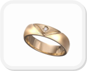 immagine fede nuziale in oro giallo con diamante, immagine anello in oro giallo con diamante, immagine fedi nuziali