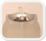 immagine fede nuziale in oro bianco con diamante, immagine anello in oro bianco con diamante, immagine fedi nuziali