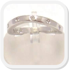 immagine fede nuziale in oro bianco con diamanti, immagine anello in oro bianco con diamanti, immagine fedi nuziali