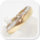 immagine fede nuziale in oro giallo e bianco con diamanti, immagine anello in oro giallo e bianco con diamanti, immagine fedi nuziali