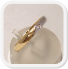immagine fede nuziale in oro bianco e giallo con diamante, immagine anello in oro bianco e giallo con diamante, immagine fedi nuziali