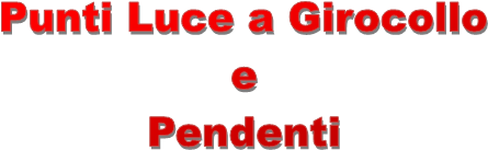 Punti Luce a Girocollo
e
Pendenti
