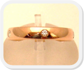 immagine fede nuziale in oro rosa con diamanti, immagine anello in oro rosa con diamanti, immagine fedi nuziali